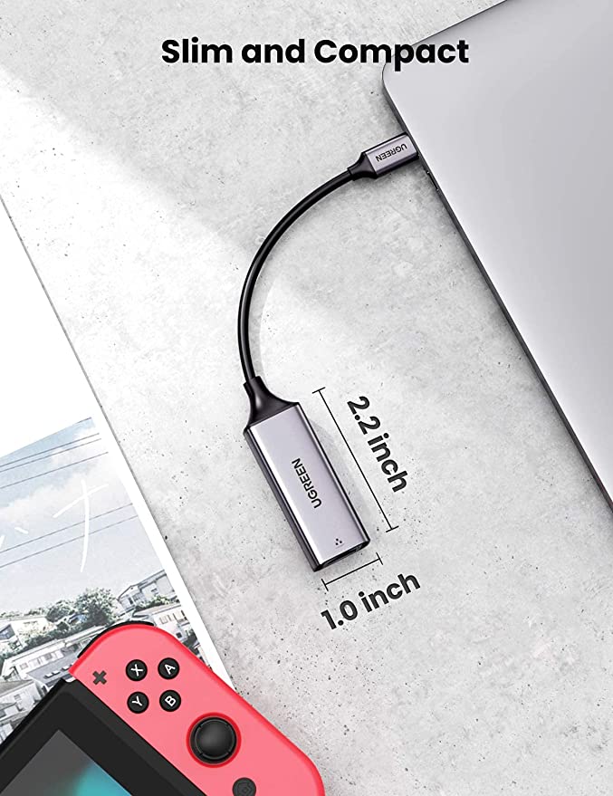 Adaptador USB-C a Ethernet Gigabit 1000Mbps MacBook Pro Air iPad Pro 2021 - Compro Apple