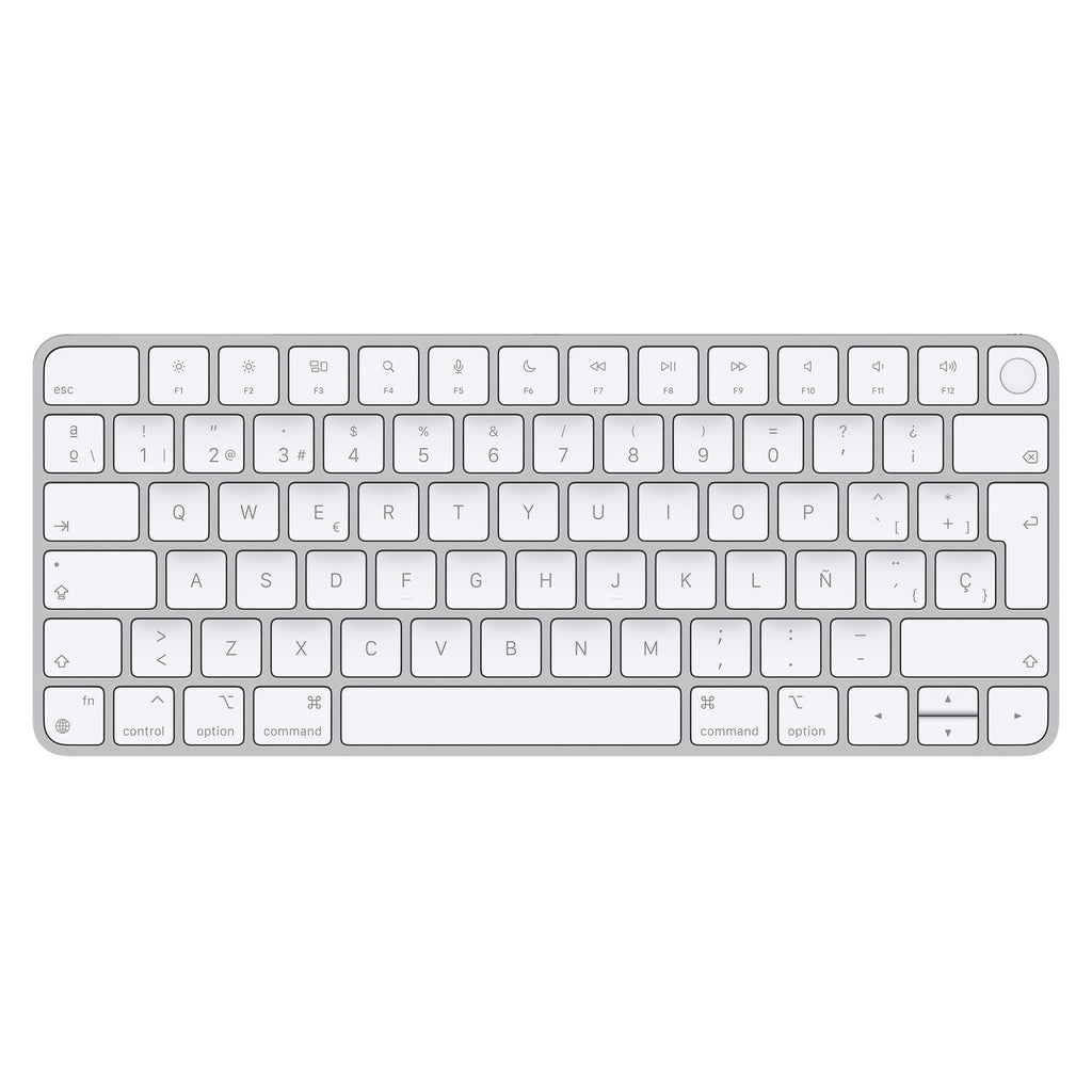 Teclado Apple Magic Keyboard Con Touch Id A2449 Blanco - Plateado Original - Compro Apple