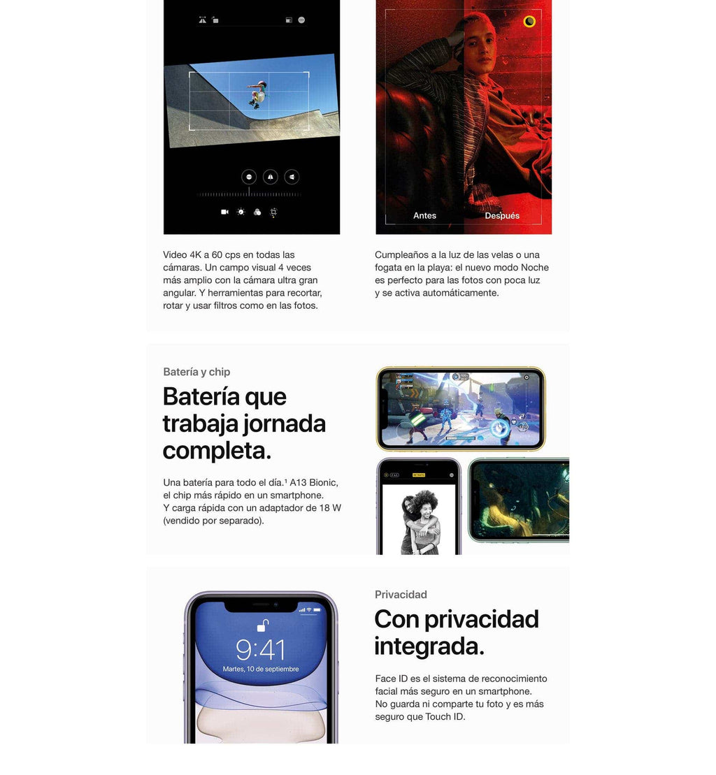 iPhone 11 - 128GB - Negro - Compro Apple