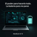 Macbook Air 13" Pulgadas Chip M4 CPU 10 Núcleos GPU 10 Núcleos RAM 16GB  SSD 512GB - Azul Medianoche