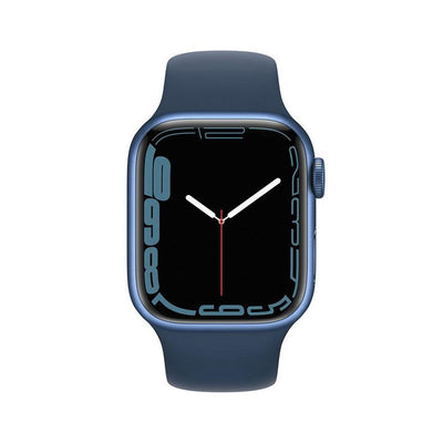 Apple Watch S7 GPS, caja de aluminio Azul de 45 mm y correa deportiva Azul